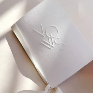 Custom Embossed Logo Cotton Paper 400g Business Thank You Card Wedding Card