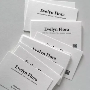 Custom Embossed Paper Business Cards with Logo
