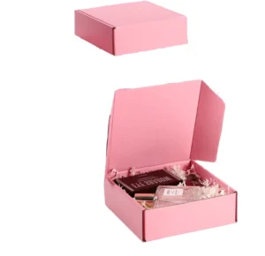Custom Embossed Recycled Paper Packaging Box for Cosmetic Retail Display