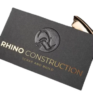 Custom Embossed UV Foil Business Card 100 Pcs