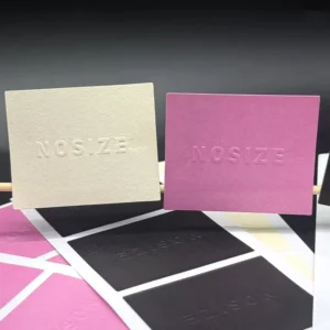 Custom Embossed Wood Grain Textured Self-Adhesive Paper Labels for Bakery Packaging and Beverage Cups