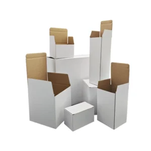 Custom Empty 350g Cardboard Cosmetic Drawer Box, White Kraft Paper