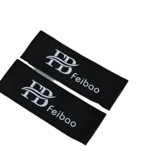 Custom End Fold Organic Cotton Printed Eco-Friendly Woven Labels for T-Shirts and Clothing