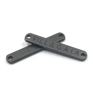 Custom Engraved Clothing Metal Brand Logo Labels Personalized Alloy Sew-On for Bags Shoes and Wallets