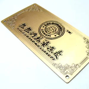 Custom Etched Metal Logo Plates