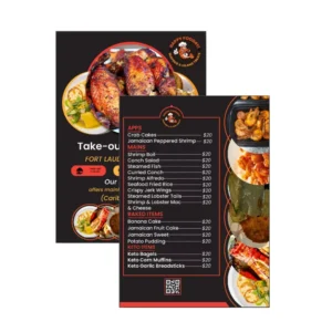 Custom FSC Paper Personalized 4×9 Food Flyers