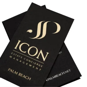 Custom Factory Printed Lenticular Gold Foil Hot Stamped Luxury Coated Kraft Offset Paper Business Cards with Custom Shape Logo