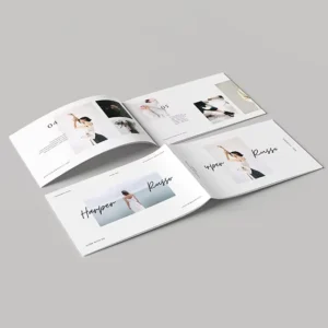 Custom Fancy Paper Glossy Brochure Printing Service for Company Profile Pamphlet Product Instructions Manual Flyer Leaflet