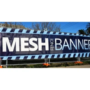 Custom Fence Advertising Vinyl Mesh Banner UV Printed Portable Waterproof Windproof Outdoor