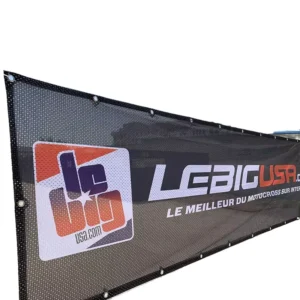 Custom Fence Mesh Banner Patterned Vinyl Windproof Waterproof Eco-Friendly Foldable Reusable