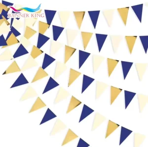 Custom Festival Decoration String Flag Polyester Pennant Bunting Flag