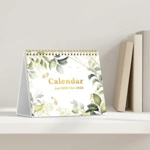 Custom Floral Desk Calendar Tabletop Monthly Planner Eco-friendly Paper Standing Table Calendar Office Supplies