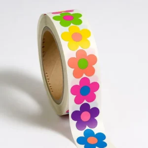 Custom Floral Shape UV Packaging Labels Gift Package Handcraft Wrapping Supplies