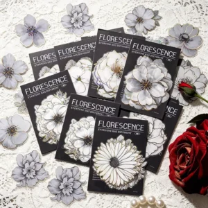 Custom Flower PVC Sticker DIY Stationery Floral Decal