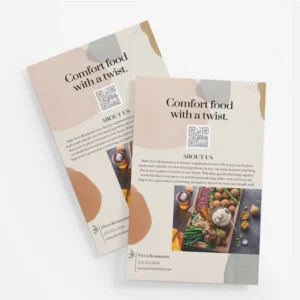 Custom Flyers Advertising Business Brochure with Coated Offset Paper and Custom Logo