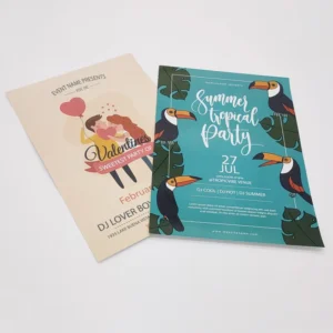 Custom Flyers & Brochures Printing on Kraft & Coated Paper with Offset Printing and Varnished Finish
