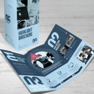 Custom Flyers Printing Catalog Printing Service Tri Fold Flyer Printing Folding Leaflet Brochure and Postcard