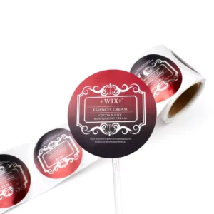Custom Foil Roll Labels Luxury Cosmetic Packaging Stickers Waterproof Gold Silver Hot Stamping Labels