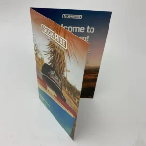 Custom Folded Advertising Leaflet, Brochure, and Restaurant Menu Printing, Custom Size and Color