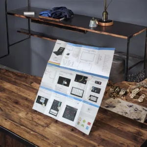 Custom Folded Art Paper Brochures and Leaflets Factory Direct