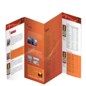 Custom Folded Brochure Leaflet Booklet Printing Service