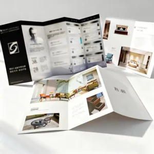 Custom Folded Brochure Manufacturer Offset PrintingTri Fold Bi Fold Brochure Flyers for Business Leaflet Personnalisé Catalog