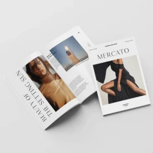Custom Folded Brochures, Soft Touch Matte, Color Catalogs, Magazines and Books Printing Service