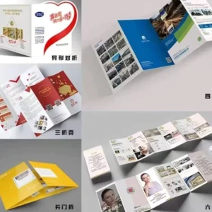 Custom Folded Flyer & Brochure Professional Printing Solution Global Door to Door Delivery