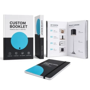 Custom Folded Leaflet Brochure Product Guidelines Instruction Booklet Coated Paper Film Laminated Digital Printing Custom Size