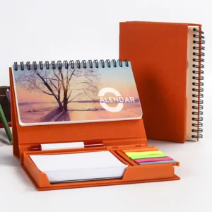 Custom Folding Daily Printed Desk Calendar with Sticky Note