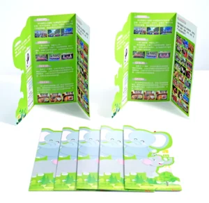 Custom Folding Flyer, Leaflet, and Brochure Printing, Offset Paper and Cardboard, Postcards