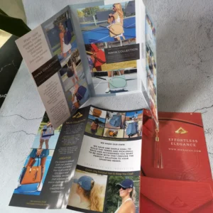 Custom Folding Leaflet Flyer Brochure Printing Full Color Design A4 Instruction Catalogue Card