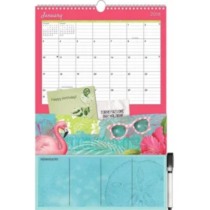 Custom Folding Spiral-Bound Desk Pad Calendar Printing