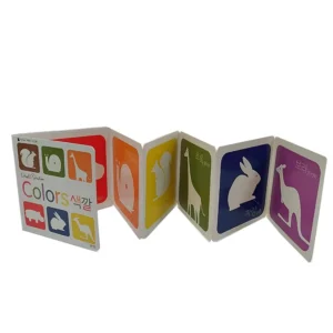 Custom Foldout Black-and-White Sensory Board Book for Newborns and Toddlers