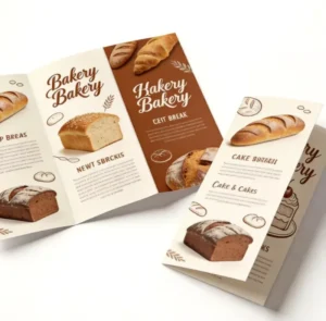 Custom Foldout Brochure Printing, Coated Paper, Catalogue and Pamphlet