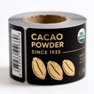 Custom Food Packaging Stickers Roll Adhesive Etiquettes for Promotion Oil-Proof Grocery Use