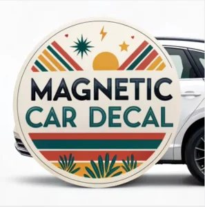 Custom Fridge Car Magnet Printing Sticker Magnetic Bumper Sticker Die-Cut Vinyl Waterproof Logo Sticker