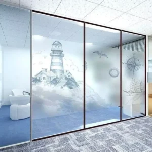 Custom Frosted Glass Static-Cling Window Film Non-Adhesive Decorative Window Film