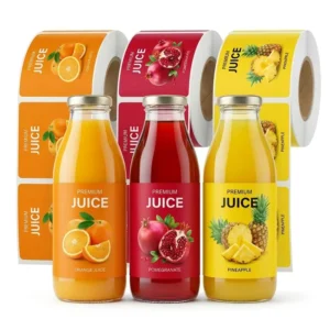 Custom Fruit Juice Packaging Drink Labels Water Bottle Paper Packaging Labels Customised Juice Labels Stickers