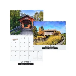 Custom Full-Color 12-Month Spiral Planner Calendar