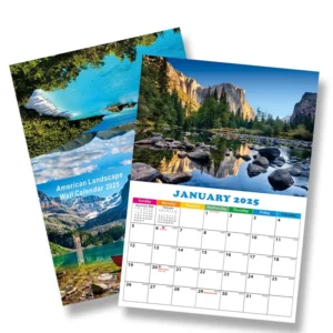 Custom Full-Color American Landscape Wall Calendar Printing