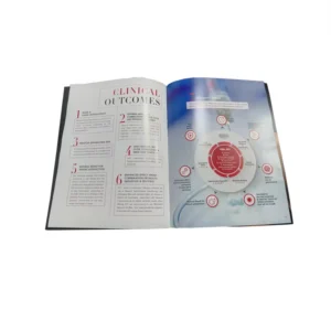 Custom Full Color Art Paper Fashion Magazine Book Brochure Printing Logo Saddle Stitch Binding