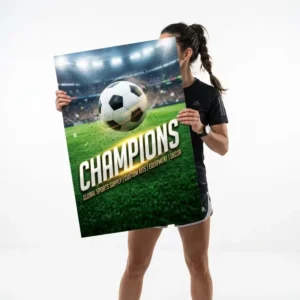Custom Full Color Art Paper Offset Printed Logo for Stadium Event Decoration