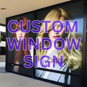 Custom Full Color Design Light proof Window Vinyl Sticker Sign Decal for Store Shop Hotel Glass Window