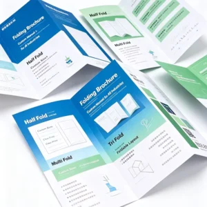 Custom Full-Color Folded Art Paper Brochure