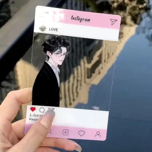 Custom Full-Color Printed Clear PVC PET Plastic Business Cards for Transparent Photos