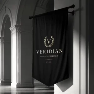 Custom Full-Color Printed Fabric Banner with Grommets