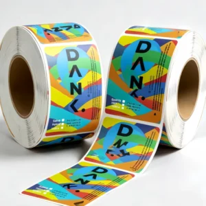 Custom Full-Color Printed Roll Vinyl Stickers, Self-Adhesive Rectangular UV- and Oil-Resistant Bottle Labels