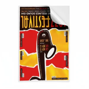Custom Full-Color Waterproof Vinyl Sticker Poster Self-Adhesive Wall Decal for Jazz Music Festival