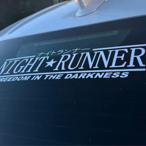 Custom Funny Race Car Bumper Sticker Window Decal JDM Vinyl Windshield Window Banner Decal Car Windscreen Sunstrip Banner Decal